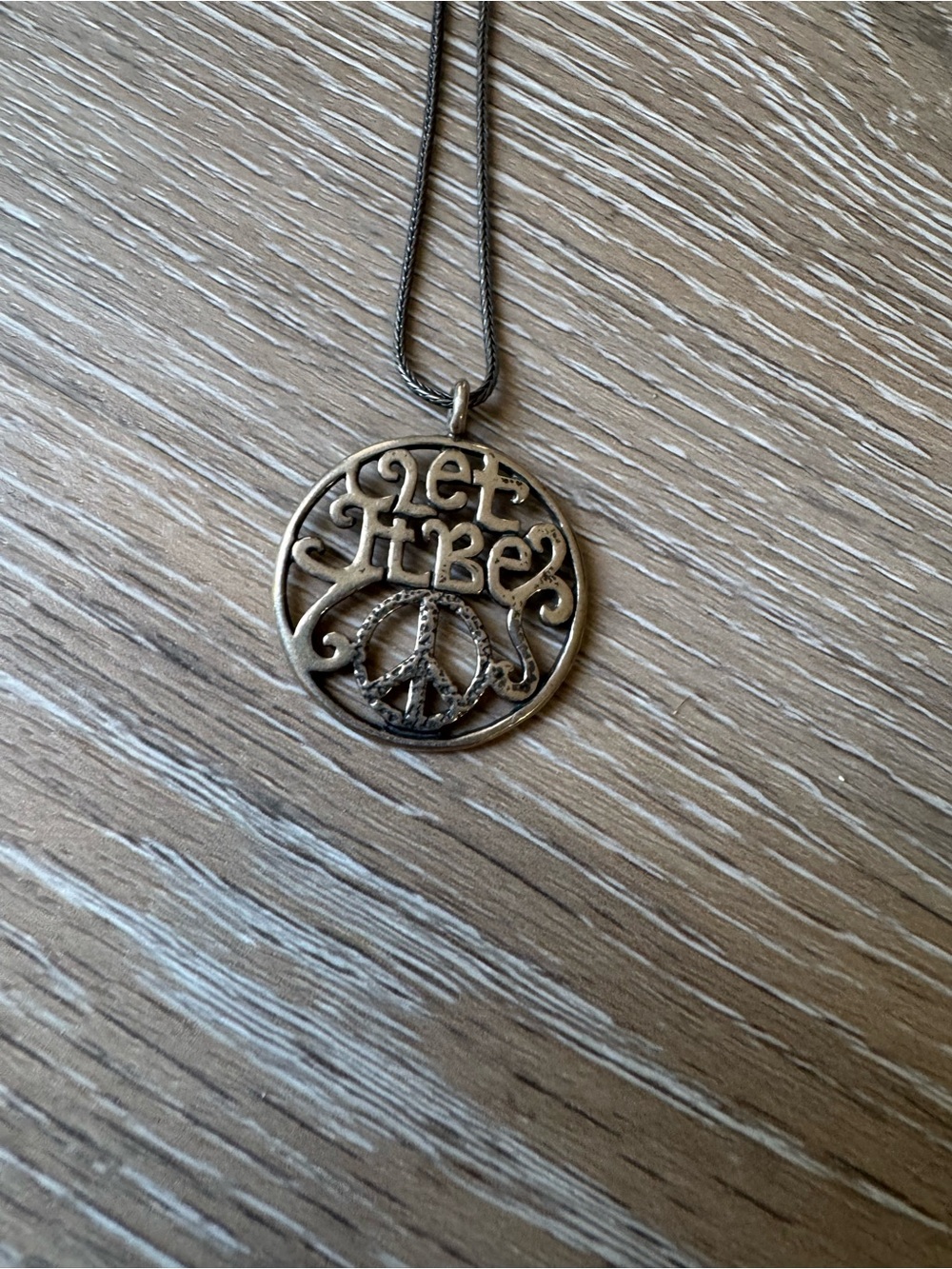Sterling 925 silver Dildae “Let it be” pendant necklace